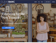 Tablet Screenshot of clearbanc.com